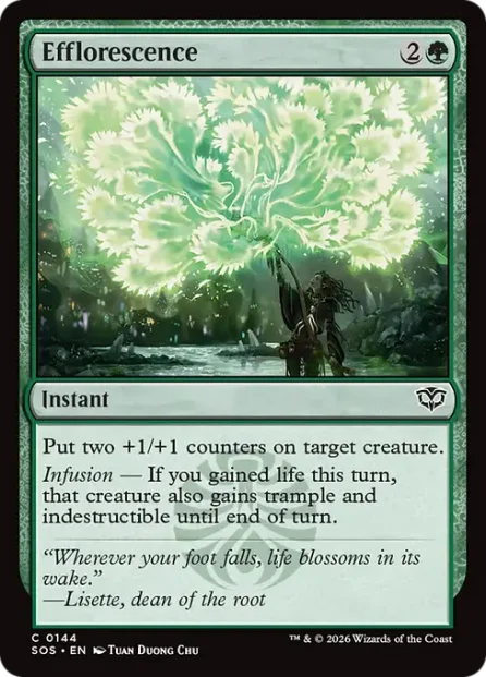 Efflorescence, Secrets of Strixhaven — Magic: The Gathering card
