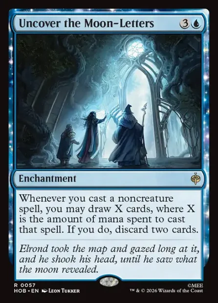 Uncover the Moon-Letters, The Hobbit — Magic: The Gathering card