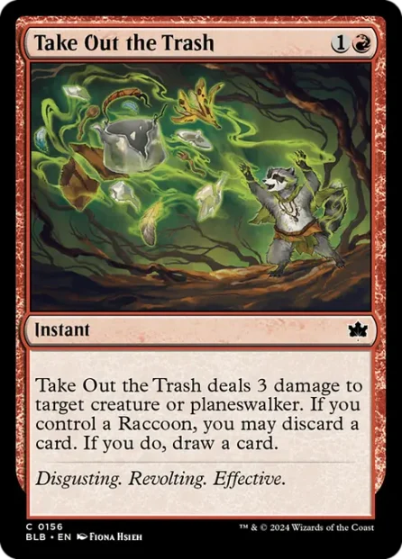 Take Out the Trash, Bloomburrow — Magic: The Gathering card