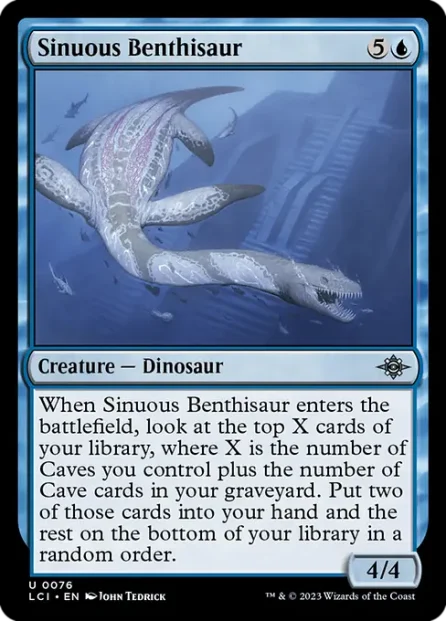Sinuous Benthisaur, The Lost Caverns of Ixalan — Magic: The Gathering card