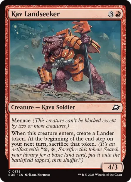Kav Landseeker, Edge of Eternities — Magic: The Gathering card