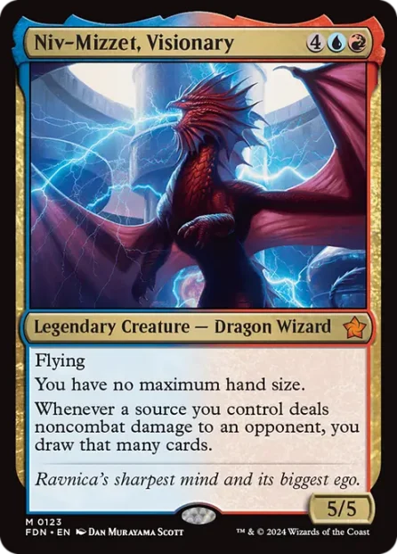 Niv-Mizzet, Visionary, Foundations — Magic: The Gathering card
