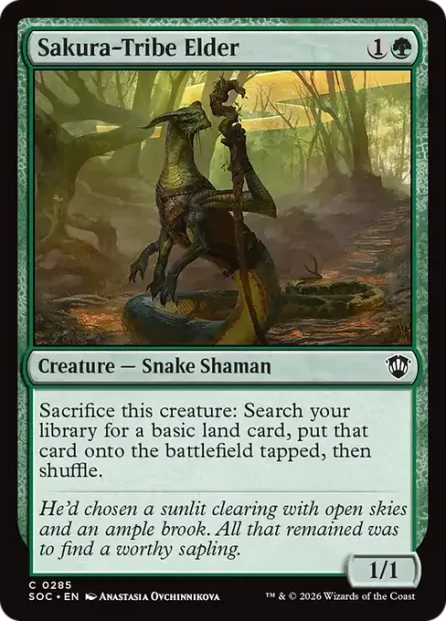 Sakura-Tribe Elder, Secrets of Strixhaven Commander — Magic: The Gathering card