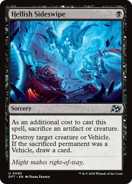 Hellish Sideswipe, Aetherdrift — Magic: The Gathering card