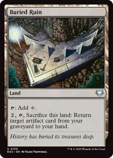 Buried Ruin, Edge of Eternities Commander — Magic: The Gathering card