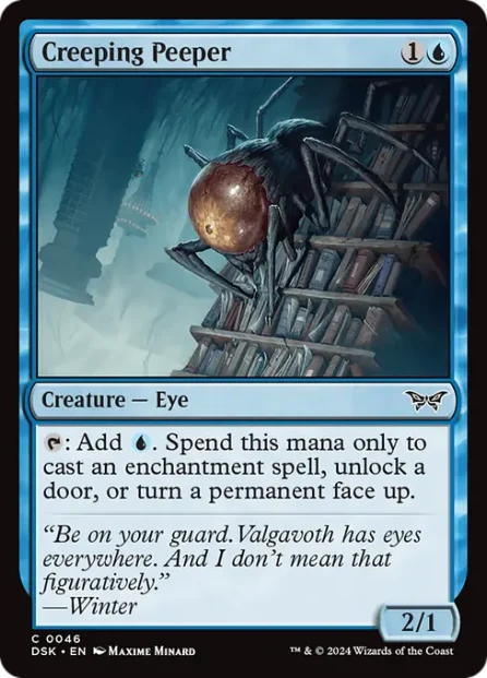 Creeping Peeper, Duskmourn: House of Horror — Magic: The Gathering card