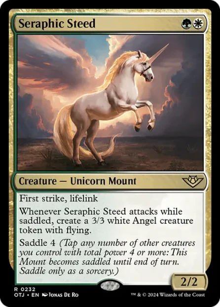 Seraphic Steed, Outlaws of Thunder Junction — Magic: The Gathering card