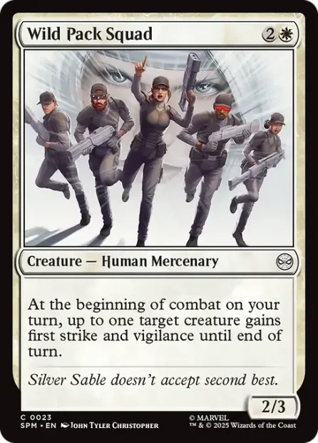 Wild Pack Squad, Marvel's Spider-Man — Magic: The Gathering card