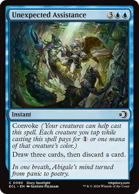 Unexpected Assistance, Lorwyn Eclipsed — Magic: The Gathering card