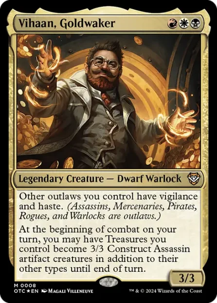 Vihaan, Goldwaker, Outlaws of Thunder Junction Commander, foil — Magic: The Gathering card