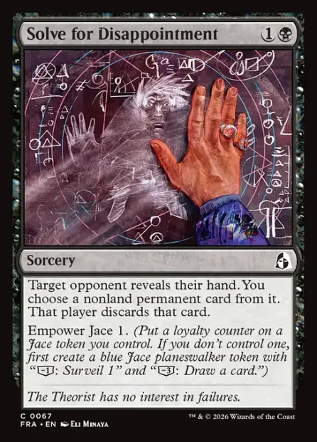 Solve for Disappointment, Reality Fracture — Magic: The Gathering card
