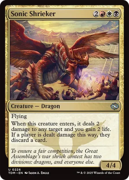 Sonic Shrieker, Tarkir: Dragonstorm — Magic: The Gathering card