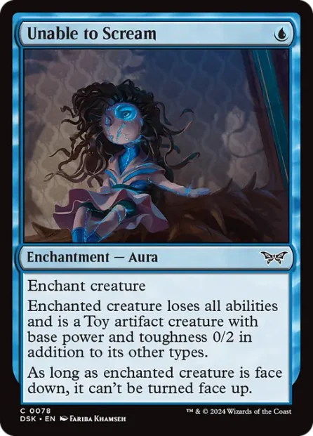 Unable to Scream, Duskmourn: House of Horror — Magic: The Gathering card