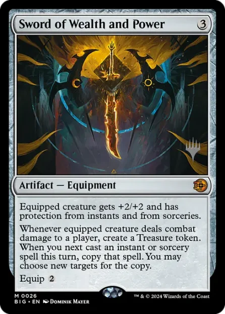 Sword of Wealth and Power, The Big Score Promos — Magic: The Gathering card