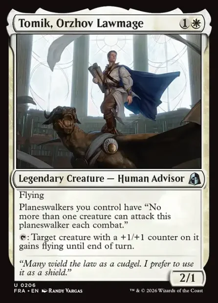 Tomik, Orzhov Lawmage, Reality Fracture — Magic: The Gathering card