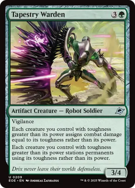 Tapestry Warden, Edge of Eternities — Magic: The Gathering card