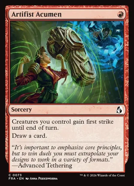 Artifist Acumen, Reality Fracture — Magic: The Gathering card