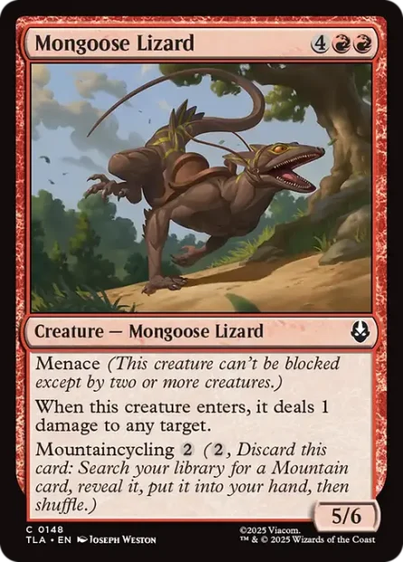 Mongoose Lizard, Avatar: The Last Airbender — Magic: The Gathering card