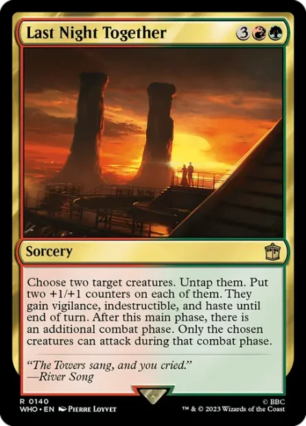 Last Night Together, Doctor Who — Magic: The Gathering card