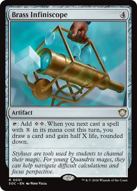 Brass Infiniscope, Secrets of Strixhaven Commander — Magic: The Gathering card
