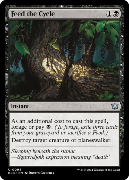 Feed the Cycle, Bloomburrow — Magic: The Gathering card