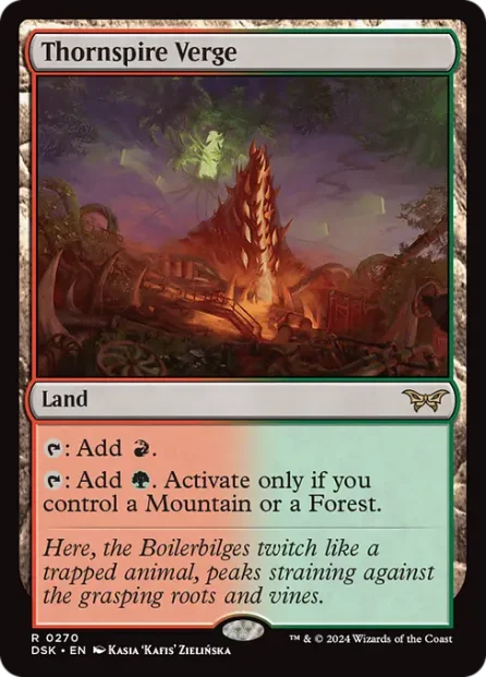 Thornspire Verge, Duskmourn: House of Horror — Magic: The Gathering card