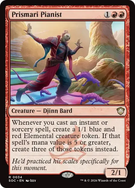 Prismari Pianist, Secrets of Strixhaven Commander — Magic: The Gathering card