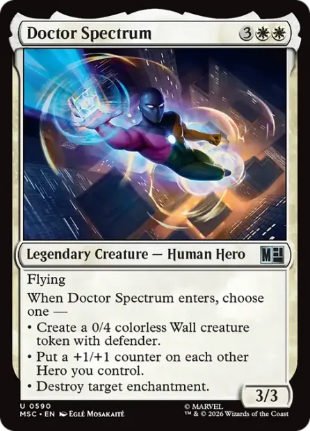 Doctor Spectrum, Marvel Super Heroes Commander — Magic: The Gathering card