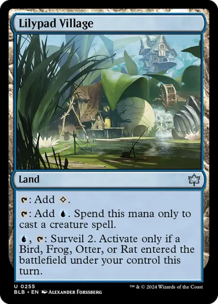 Lilypad Village, Bloomburrow — Magic: The Gathering card