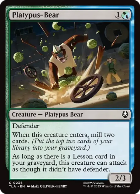 Platypus-Bear, Avatar: The Last Airbender — Magic: The Gathering card