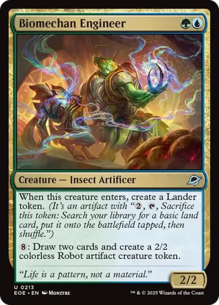 Biomechan Engineer, Edge of Eternities — Magic: The Gathering card