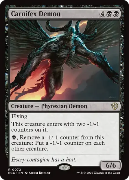 Carnifex Demon, Lorwyn Eclipsed Commander — Magic: The Gathering card