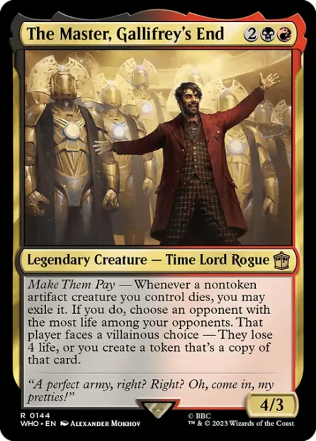 The Master, Gallifrey's End, Doctor Who — Magic: The Gathering card