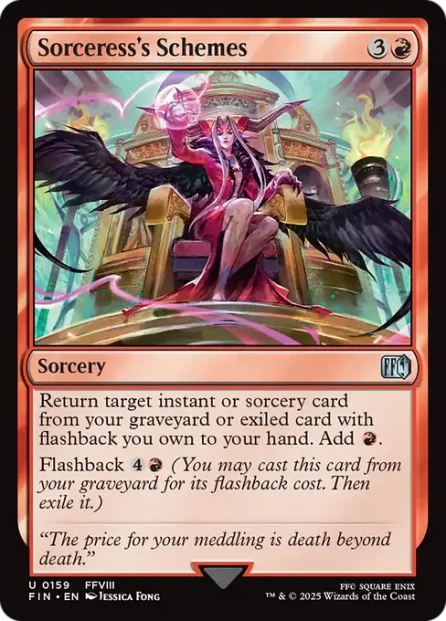 Sorceress's Schemes, Final Fantasy — Magic: The Gathering card