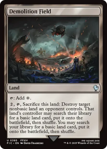 Demolition Field, Final Fantasy Commander — Magic: The Gathering card