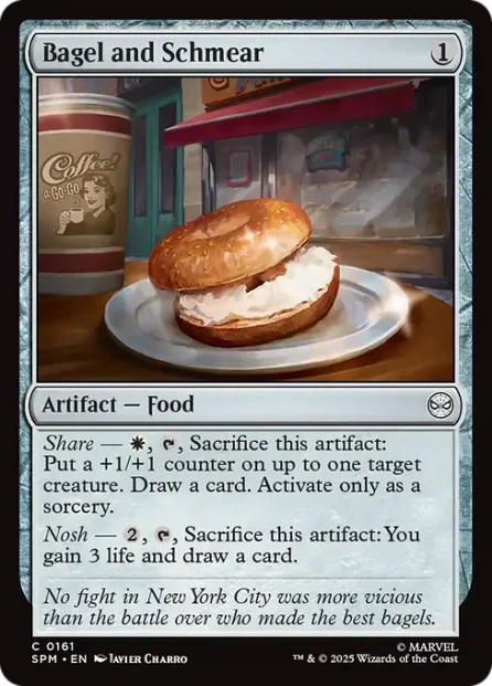 Bagel and Schmear, Marvel's Spider-Man — Magic: The Gathering card