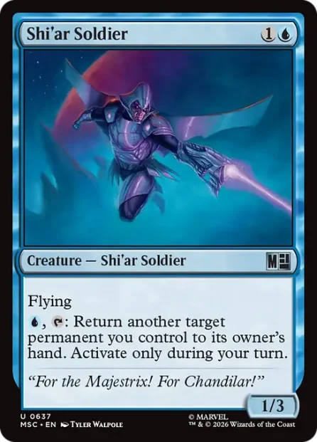Shi'ar Soldier, Marvel Super Heroes Commander — Magic: The Gathering card