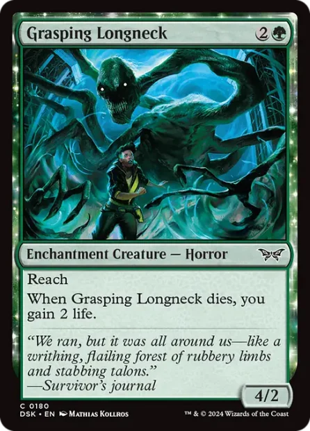 Grasping Longneck, Duskmourn: House of Horror — Magic: The Gathering card