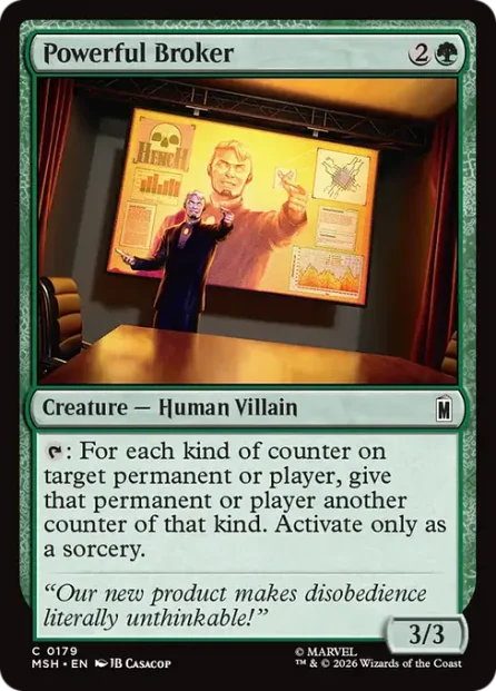 Powerful Broker, Marvel Super Heroes — Magic: The Gathering card