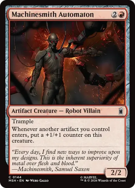 Machinesmith Automaton, Marvel Super Heroes — Magic: The Gathering card