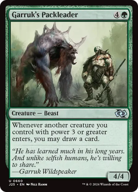 Garruk's Packleader, Foundations Jumpstart — Magic: The Gathering card