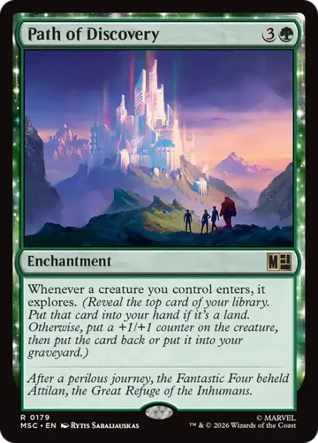 Path of Discovery, Marvel Super Heroes Commander — Magic: The Gathering card