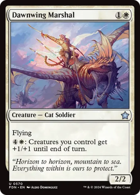 Dawnwing Marshal, Foundations — Magic: The Gathering card