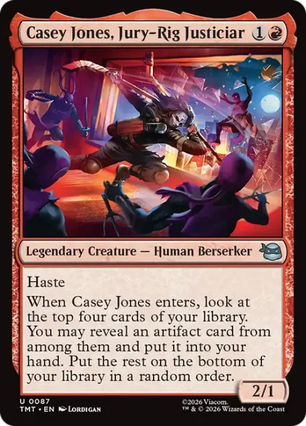 Casey Jones, Jury-Rig Justiciar, Teenage Mutant Ninja Turtles — Magic: The Gathering card