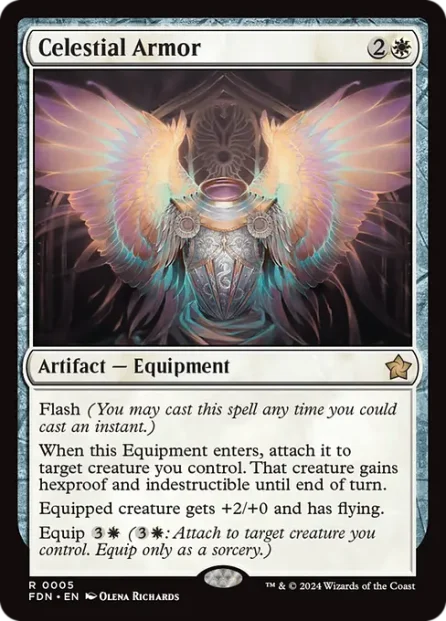 Celestial Armor, Foundations — Magic: The Gathering card