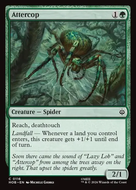 Attercop, The Hobbit — Magic: The Gathering card
