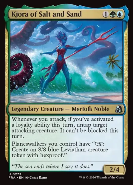 Kiora of Salt and Sand, Reality Fracture — Magic: The Gathering card