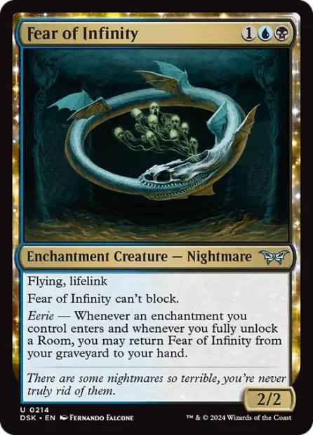 Fear of Infinity, Duskmourn: House of Horror — Magic: The Gathering card