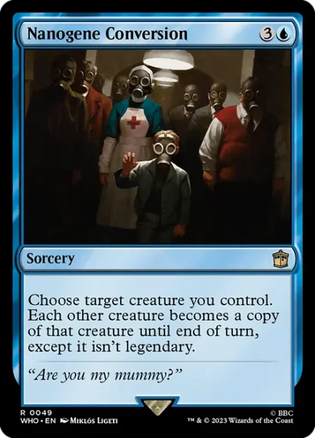 Nanogene Conversion, Doctor Who — Magic: The Gathering card