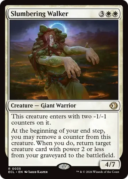 Slumbering Walker, Lorwyn Eclipsed — Magic: The Gathering card